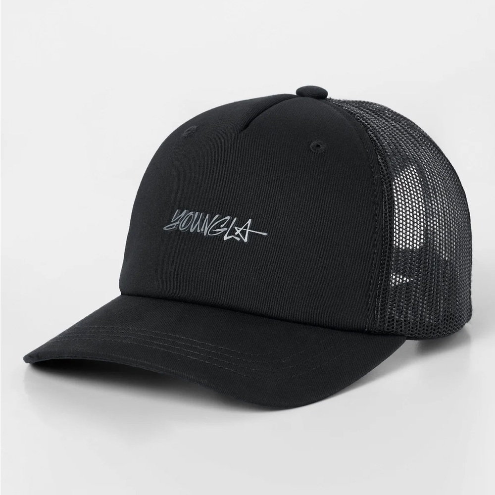 YoungLA 9038 Dad Trucker Hat, Black, OS, NWT 🔥SOLD OUT ONLINE🔥